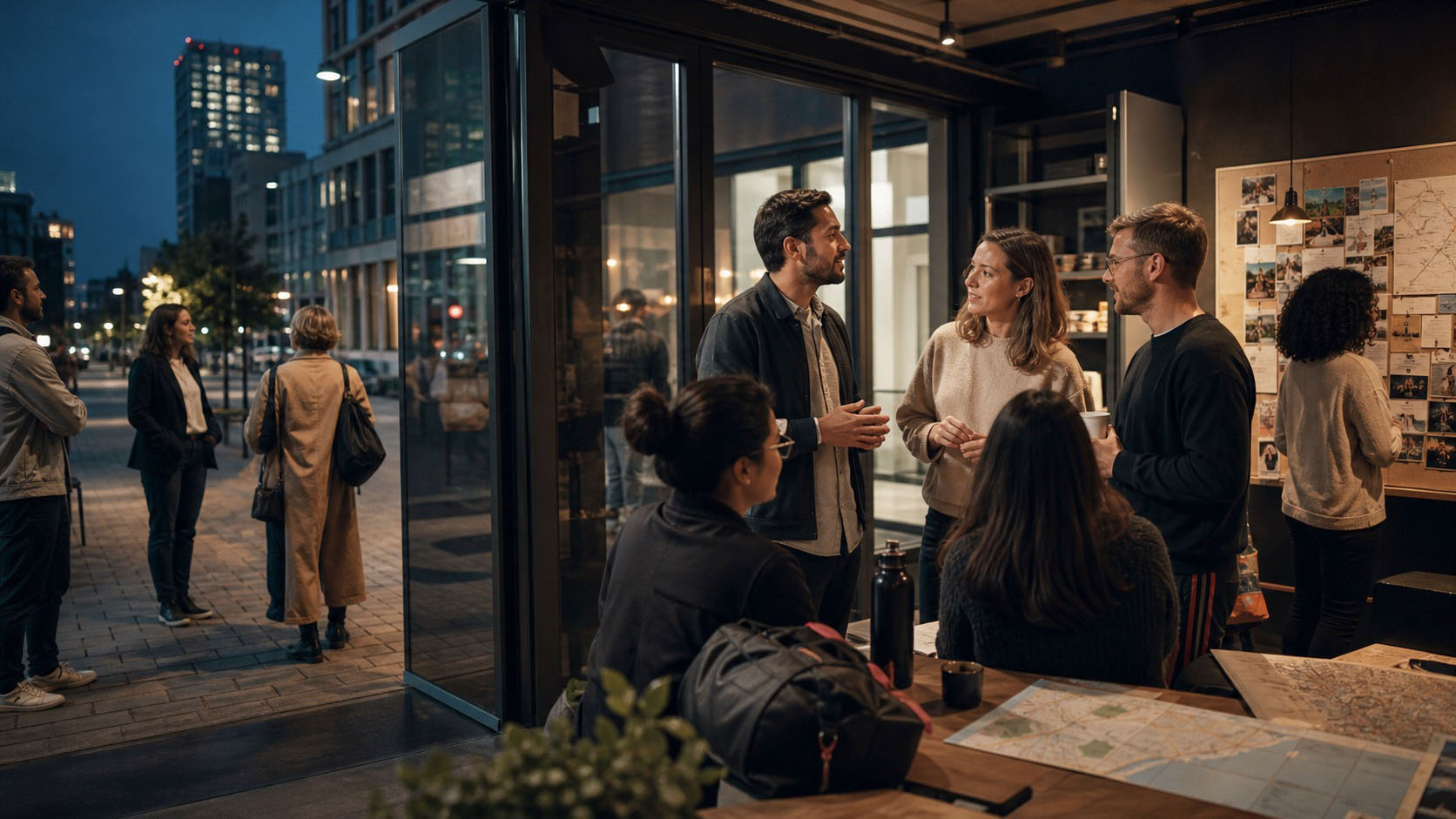 Visualisierung eines lokalen Community- und Partnerumfelds