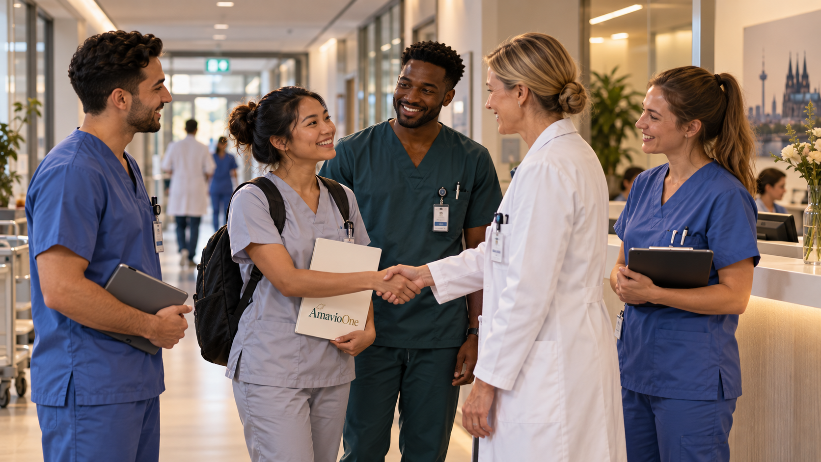 Konzeptionelle Übergabe einer ankommenden Fachkraft in einem interprofessionellen Team